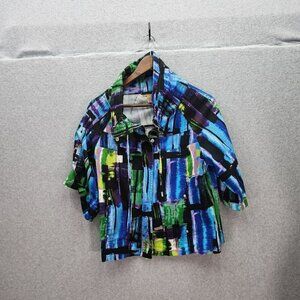 Y2K Vintage Peck and Peck  Weekend Abstract Pattern Jacket Large